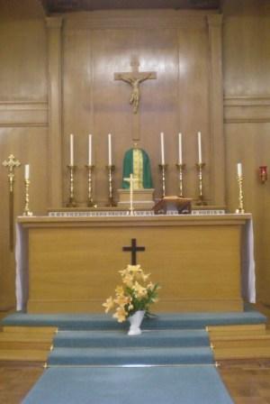 Altar at St Margaret Mary's